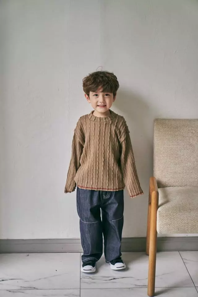Green Tomato - Korean Children Fashion - #Kfashion4kids - Twist Knit Tee - 5