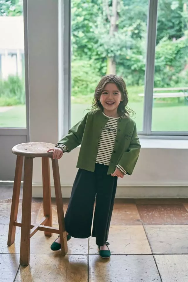Green Tomato - Korean Children Fashion - #childofig - Bonjour Cardigan