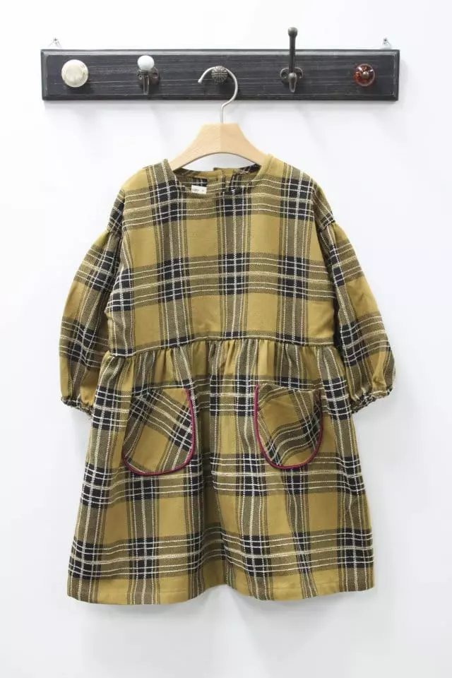 Green Tomato - Korean Children Fashion - #discoveringself - Check One-piece - 8