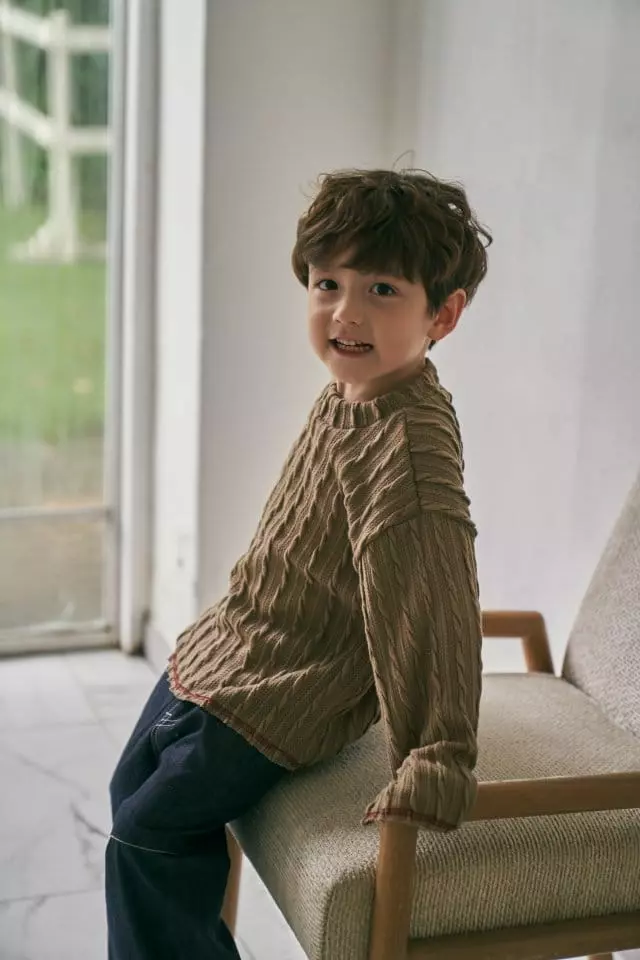 Green Tomato - Korean Children Fashion - #kidsstore - Twist Knit Tee - 4