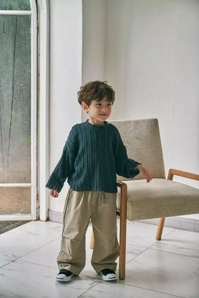 Green Tomato - Korean Children Fashion - #magicofchildhood - Twist Knit Tee - 7