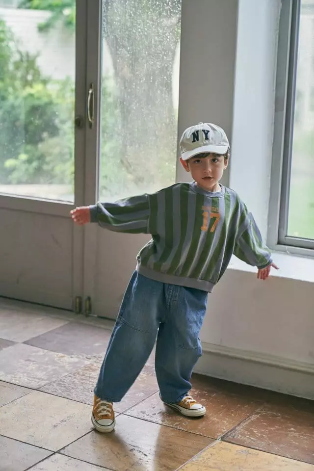 Green Tomato - Korean Children Fashion - #minifashionista - Denin Dart Pants - 4