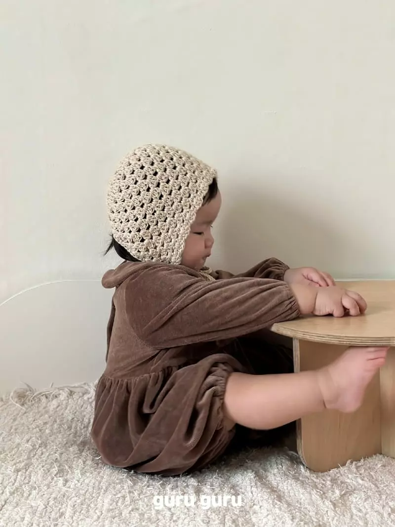 Guru Guru - Korean Baby Fashion - #babyboutique - Veloure Bodysuit - 5