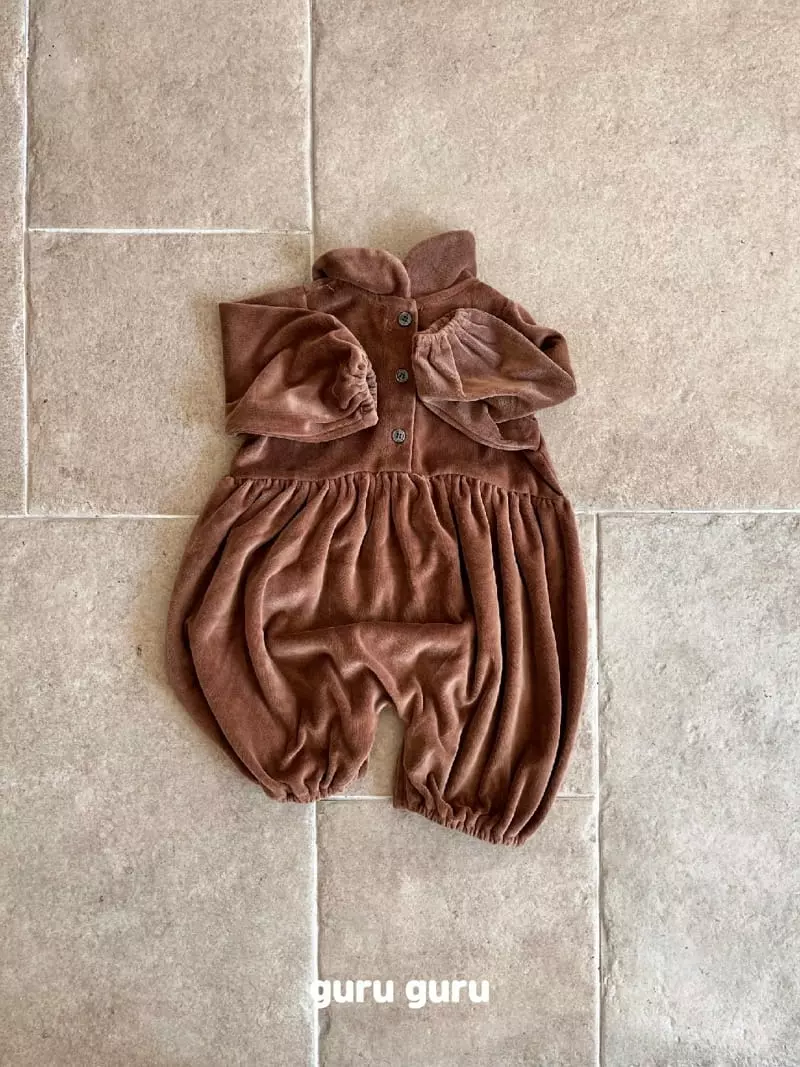 Guru Guru - Korean Baby Fashion - #babyfashion - Veloure Bodysuit - 8
