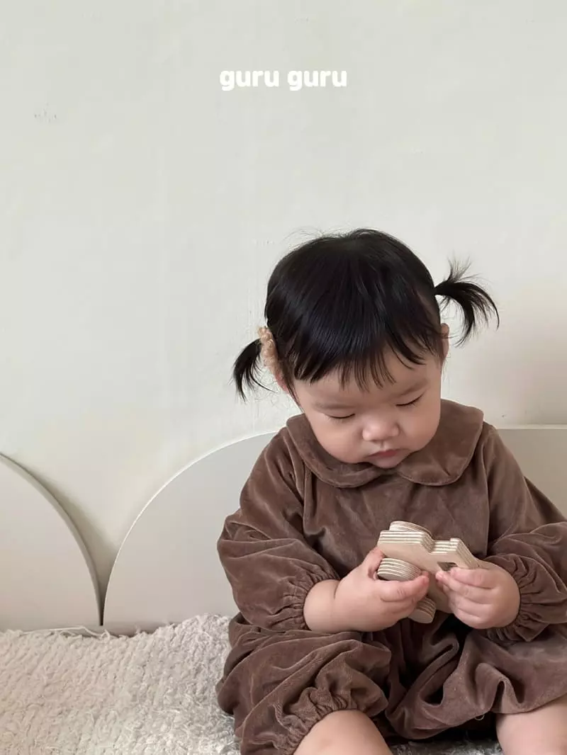 Guru Guru - Korean Baby Fashion - #babywear - Veloure Bodysuit