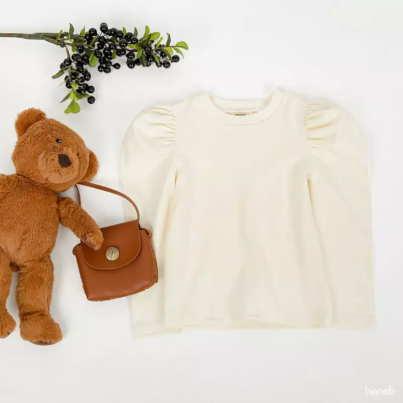 Hanab - Korean Children Fashion - #childofig - Muzi Shirring Tee - 7