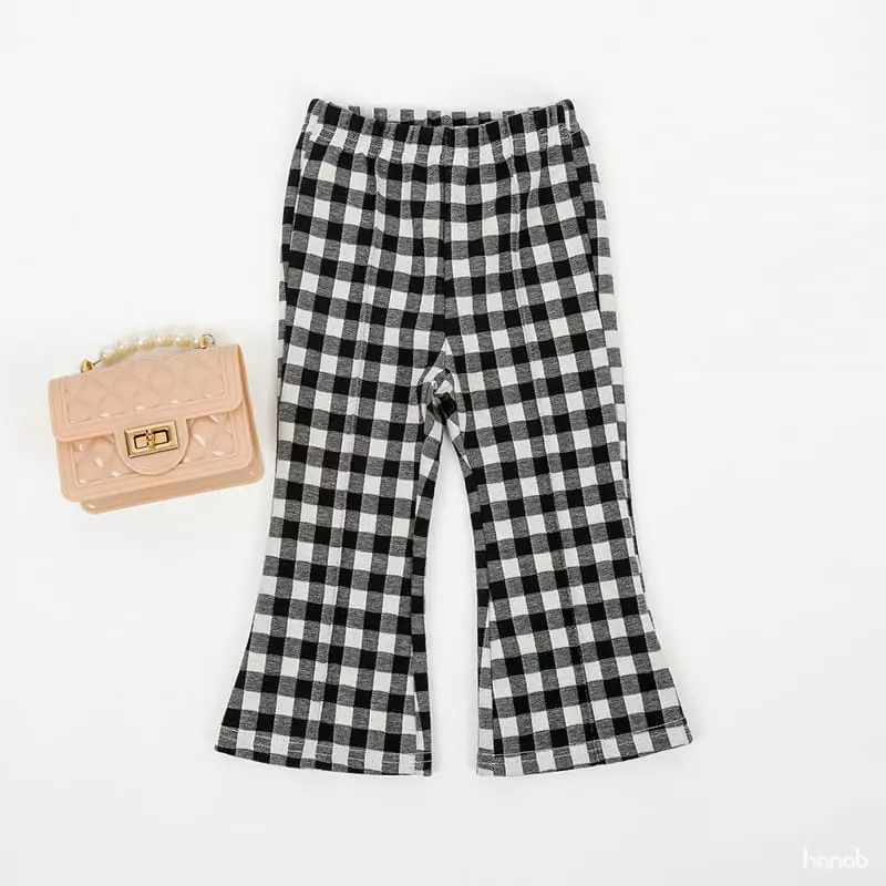 Hanab - Korean Children Fashion - #minifashionista - Tangle Bootscut Pants Check - 12
