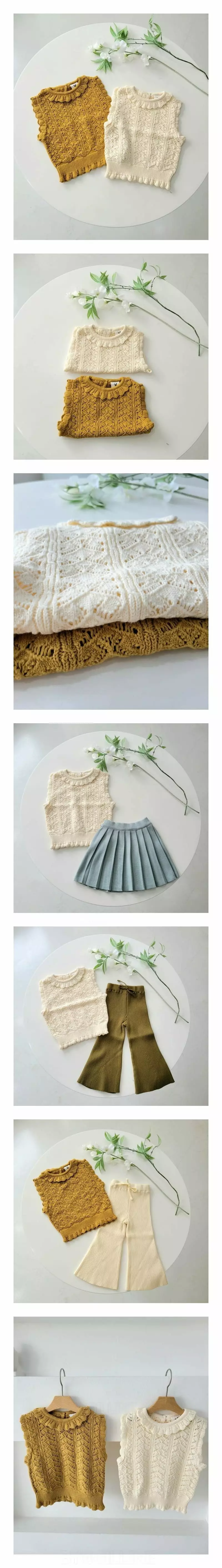 Hanacoco - Korean Children Fashion - #kidsshorts - Lovely Knit Vest