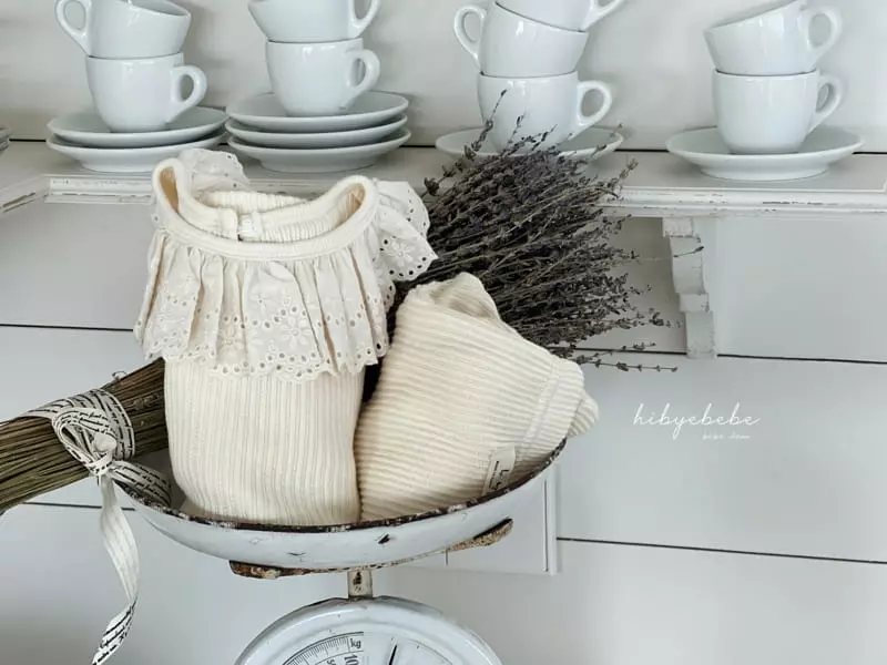 Hi Byebebe - Korean Baby Fashion - #babyfashion - Rib Frill Bodysuit - 3