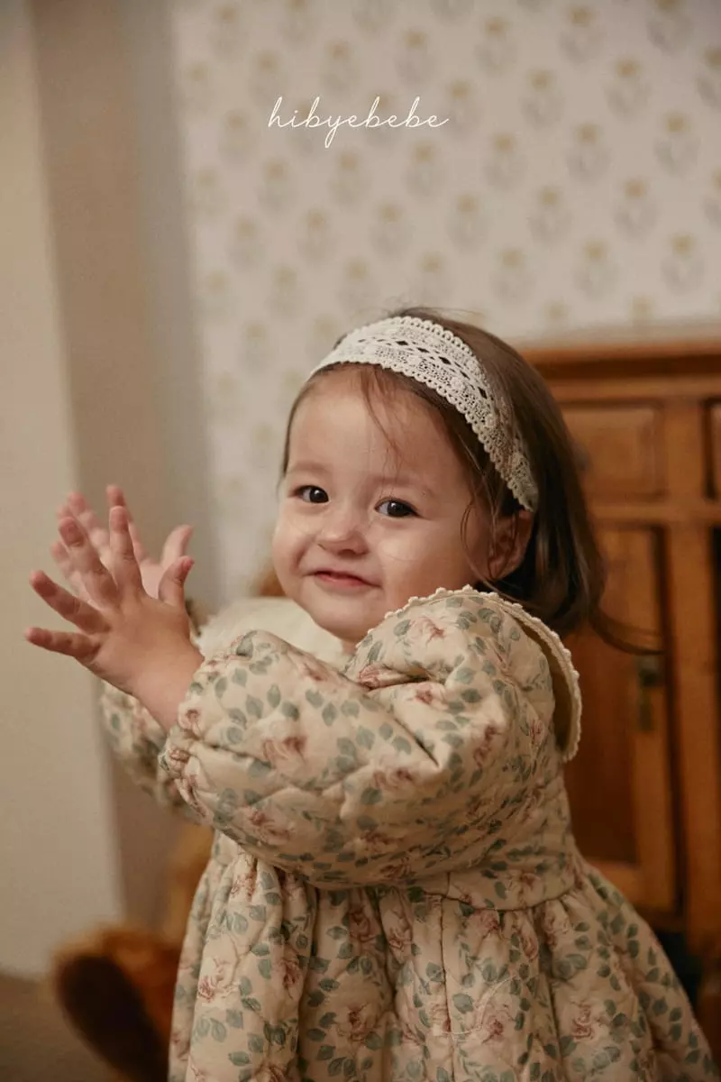 Hi Byebebe - Korean Baby Fashion - #babyfashion - Rose Padding One-piece - 6
