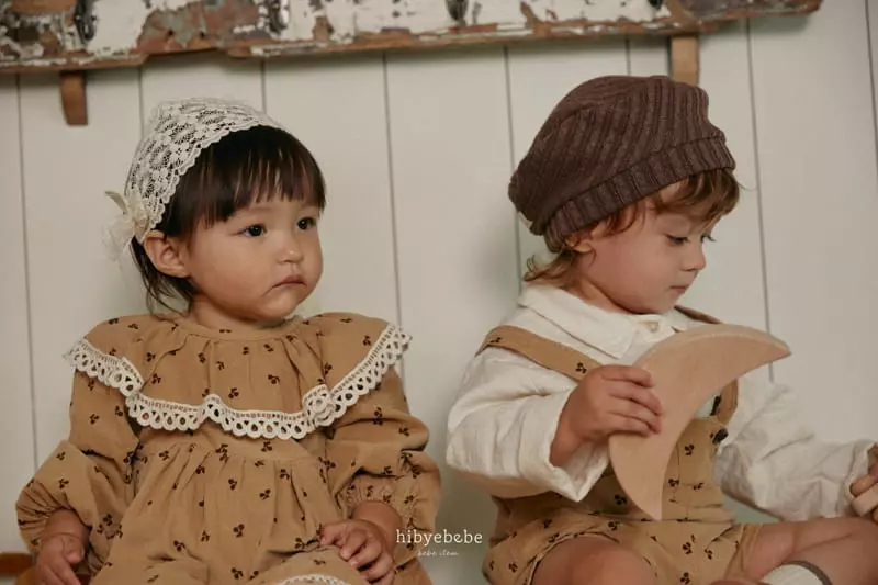 Hi Byebebe - Korean Baby Fashion - #babylifestyle - Cherry Berry Dungarees Pants - 3