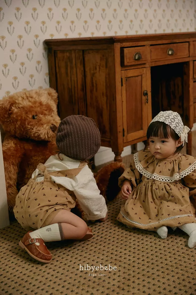 Hi Byebebe - Korean Baby Fashion - #babylifestyle - Cherry Berry Dungarees Pants - 4