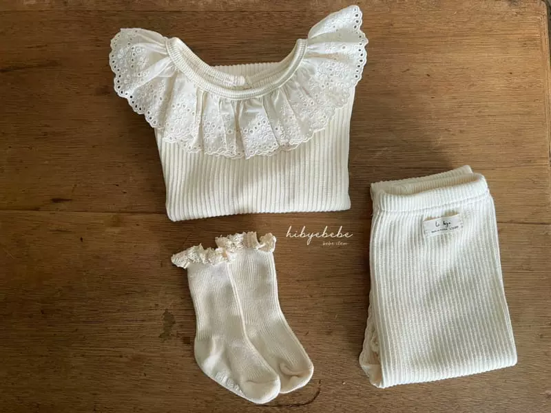 Hi Byebebe - Korean Baby Fashion - #babyootd - Rib Frill Bodysuit - 8