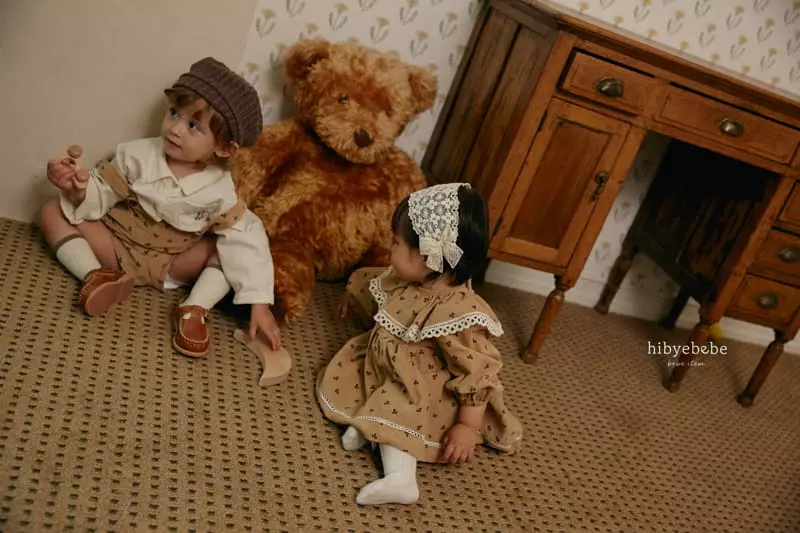 Hi Byebebe - Korean Baby Fashion - #babyootd - Cherry Berry Dungarees Pants - 5