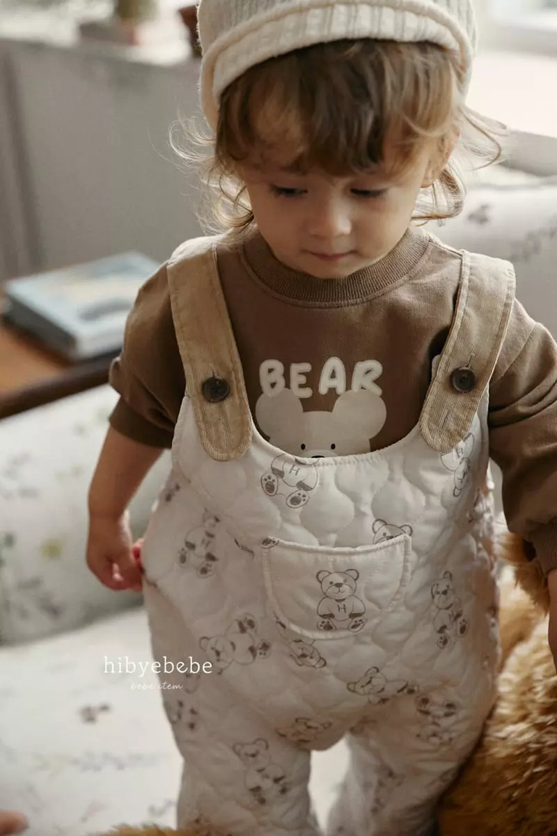 Hi Byebebe - Korean Baby Fashion - #babywear - HI Bear Padding Dungarees Pats - 3