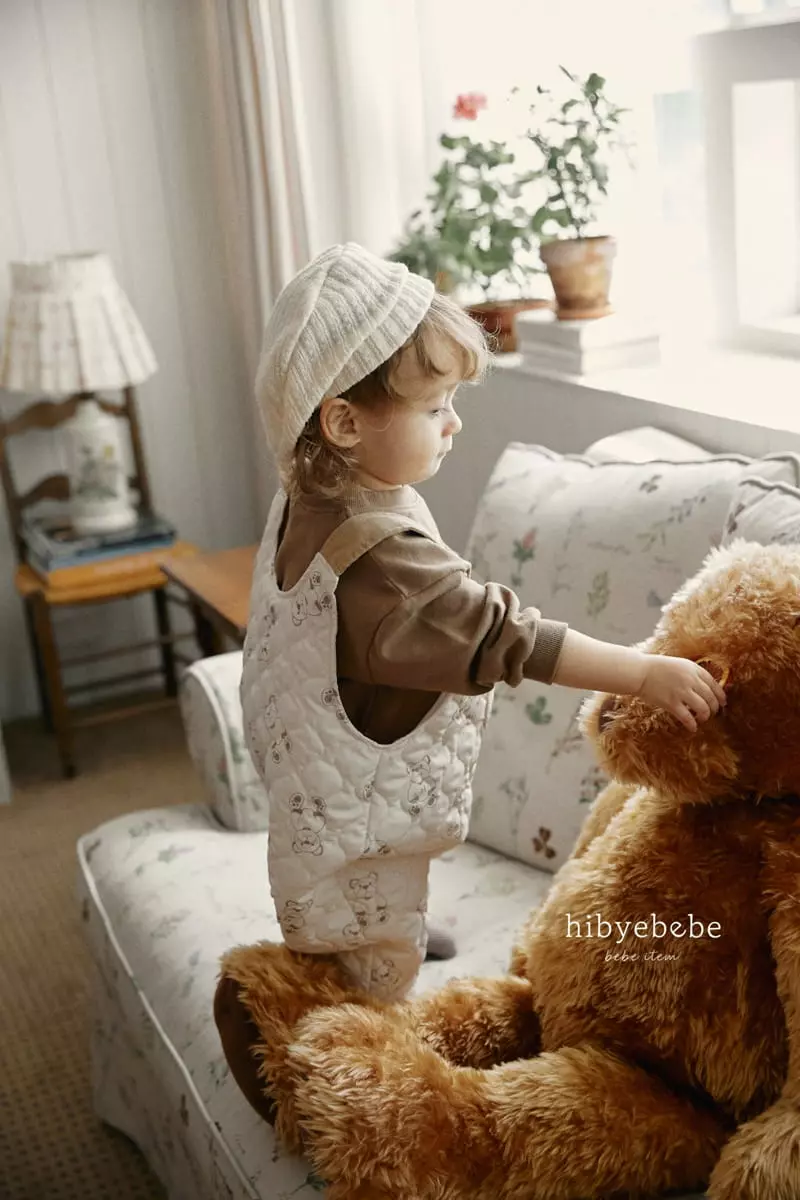 Hi Byebebe - Korean Baby Fashion - #onlinebabyshop - HI Bear Padding Dungarees Pats - 5