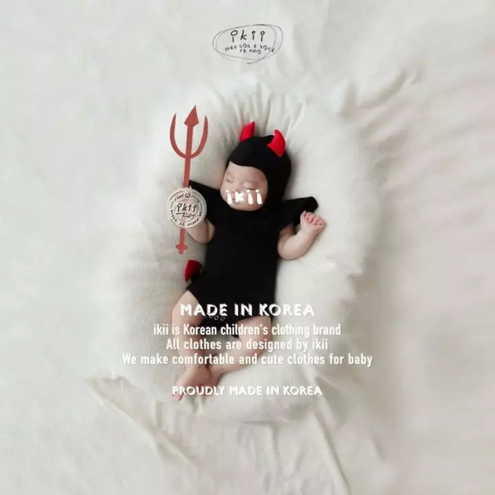 Ikii - Korean Baby Fashion - #babyboutique - Edge Devil 2SET - 6