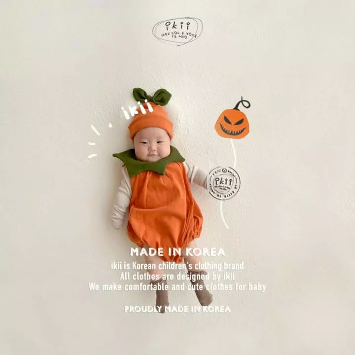 Ikii - Korean Baby Fashion - #babyboutique - Pumpkin 2SET