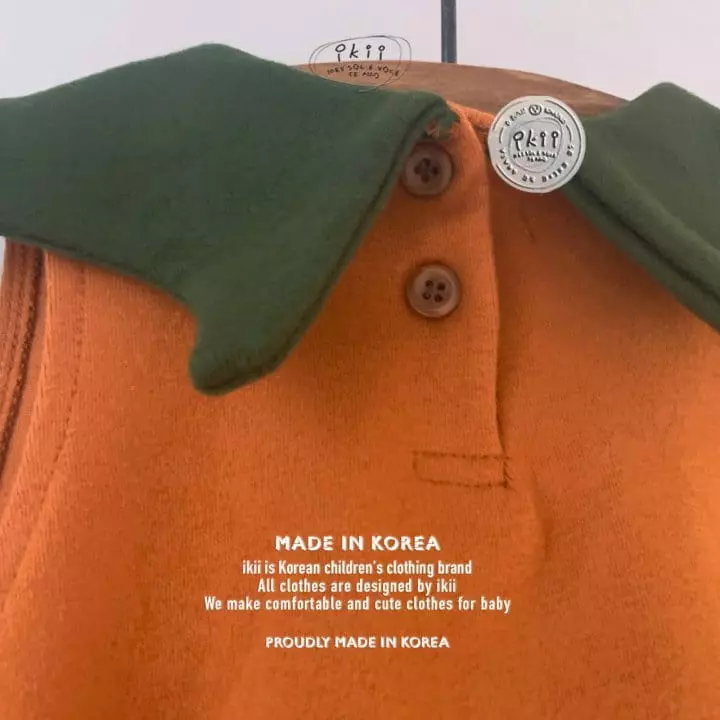 Ikii - Korean Baby Fashion - #babyboutiqueclothing - Pumpkin 2SET - 4