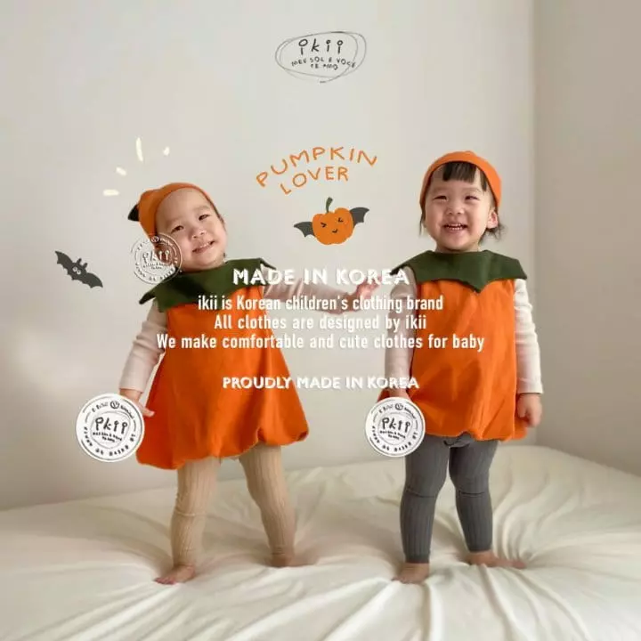 Ikii - Korean Baby Fashion - #onlinebabyshop - Pumpkin Tunic - 3