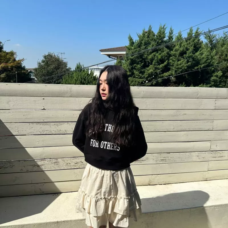 Jejeunosity - Korean Women Fashion - #momslook - My Crop Hoody Tee - 2