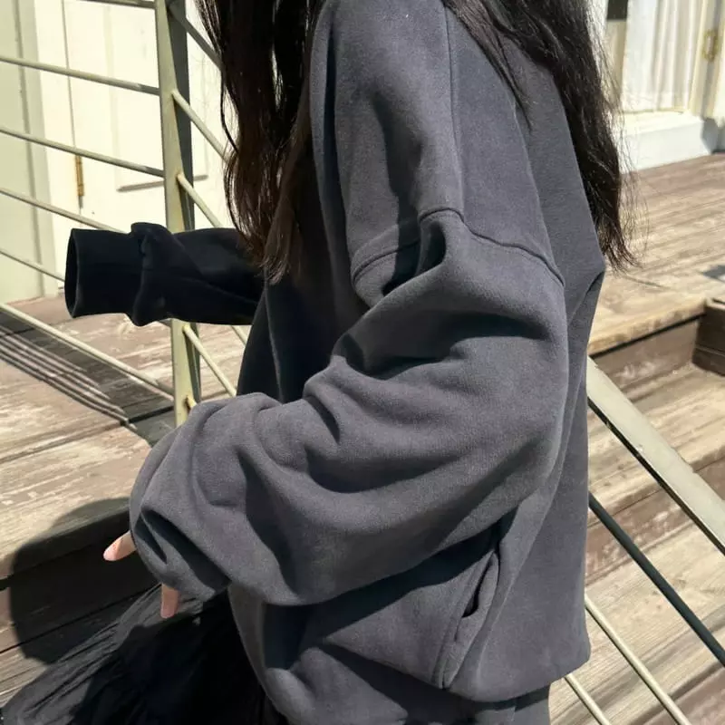 Jejeunosity - Korean Women Fashion - #thatsdarling - Pocket Sweatshirt - 12