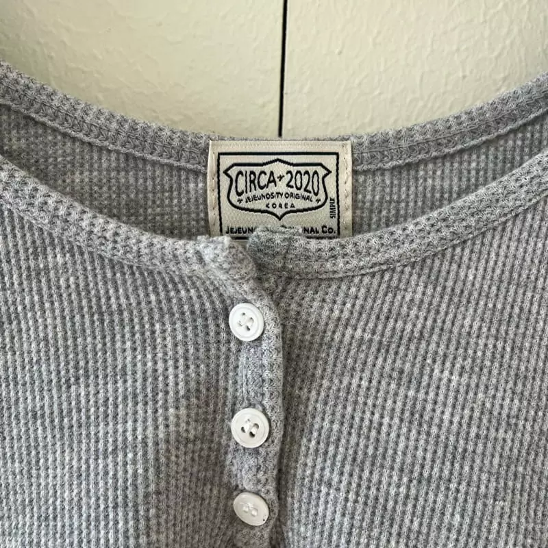 Jejeunosity - Korean Women Fashion - #vintageinspired - Deja Waffle Sleeveless