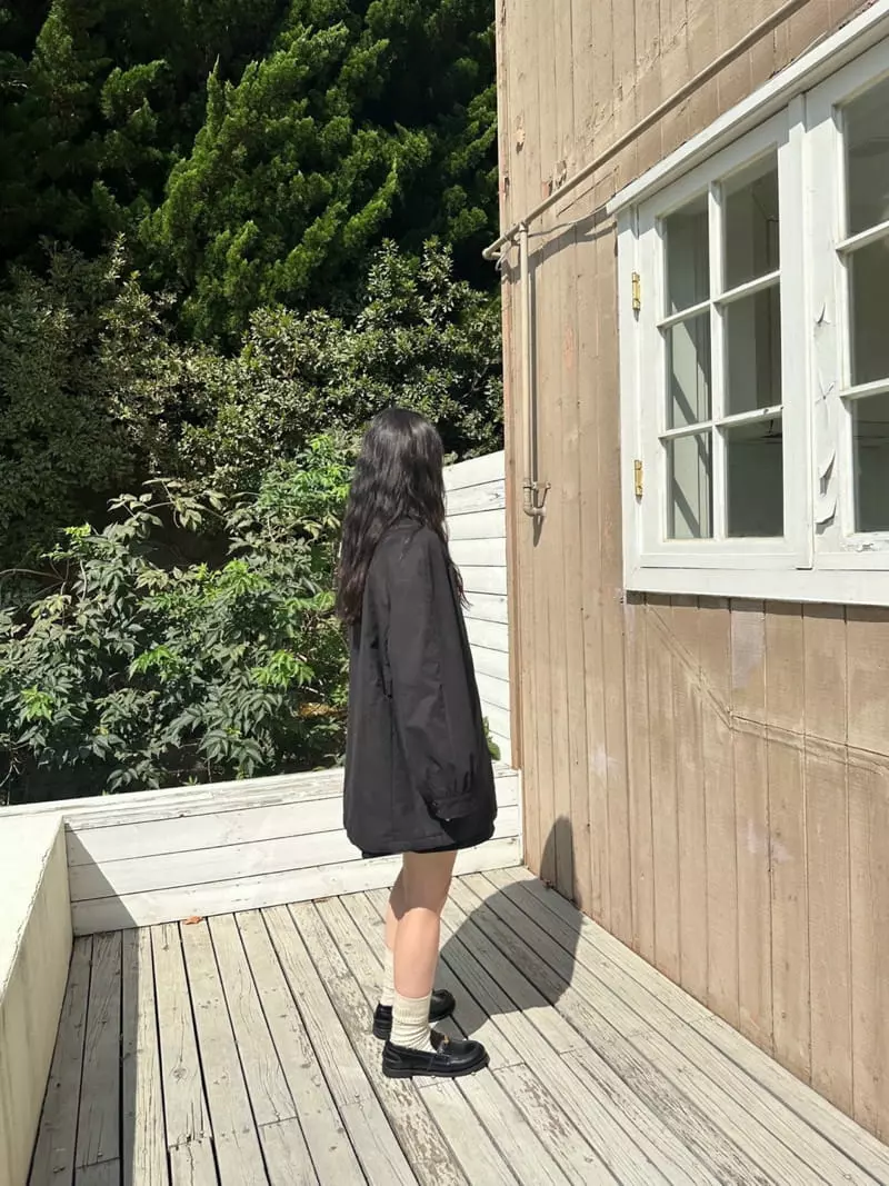 Jejeunosity - Korean Women Fashion - #vintagekidsstyle - Black Belt Jacket - 12