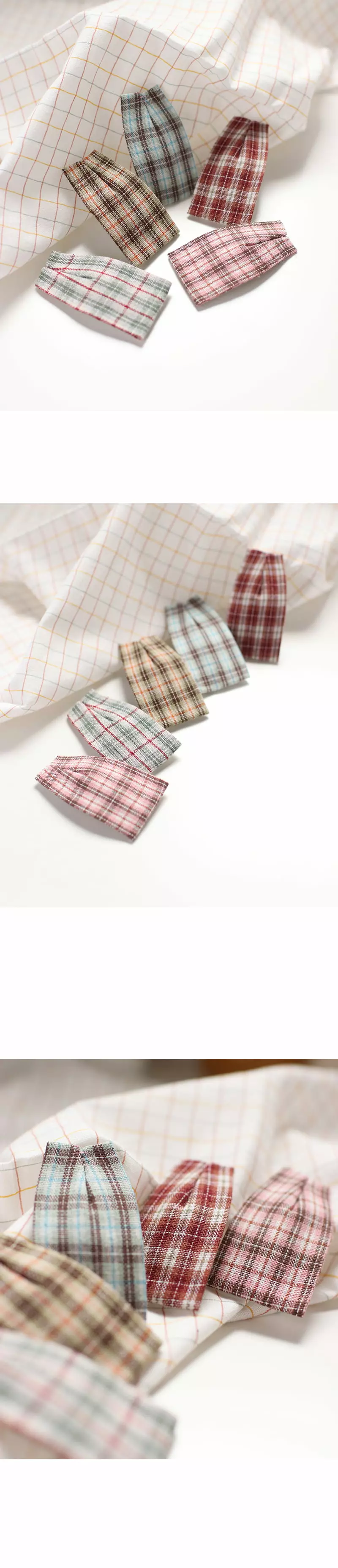Jireh Bow - Korean Baby Fashion - #onlinebabyshop - Check Hairpin - 4