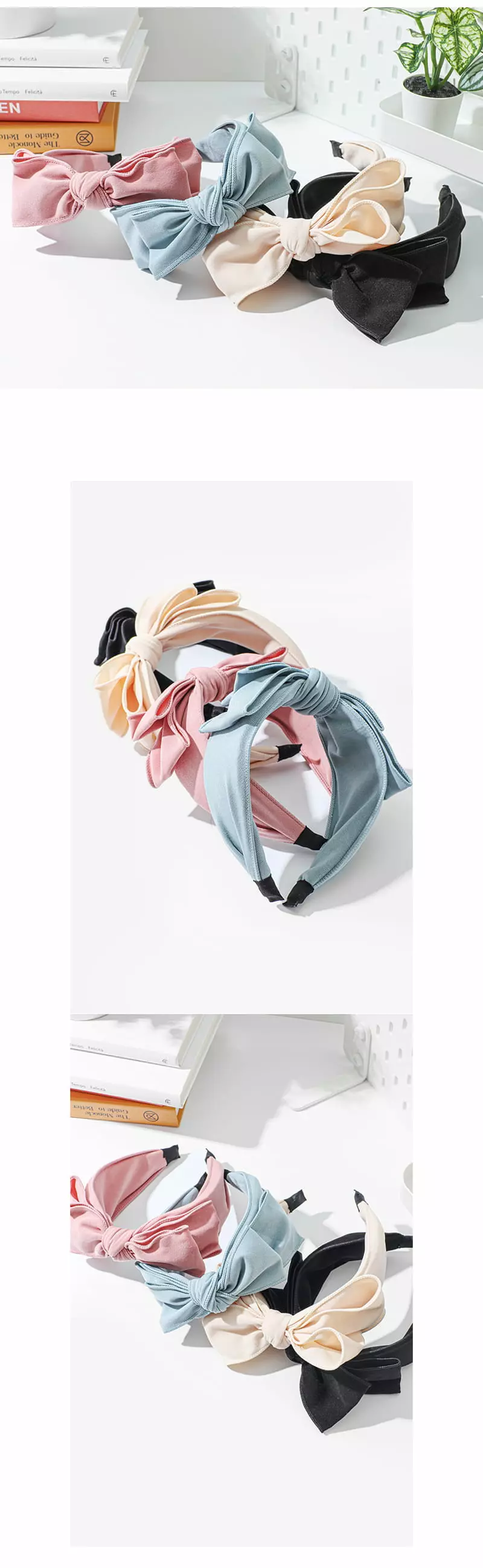 Jireh Bow - Korean Baby Fashion - #babyfever - Double Ribbon Hairbang - 5
