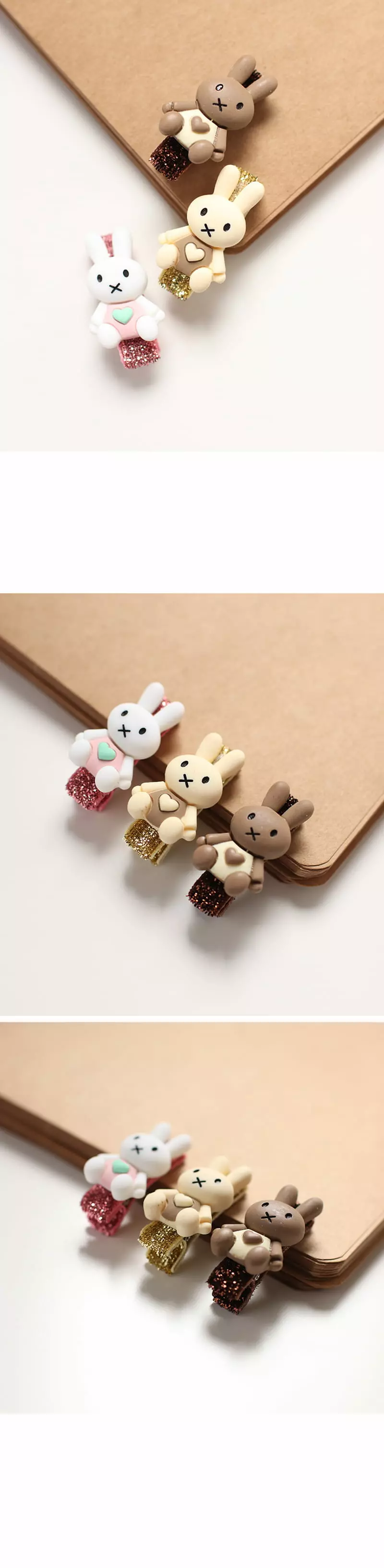 Jireh Bow - Korean Baby Fashion - #babyootd - Heart Rabbie Hairpin