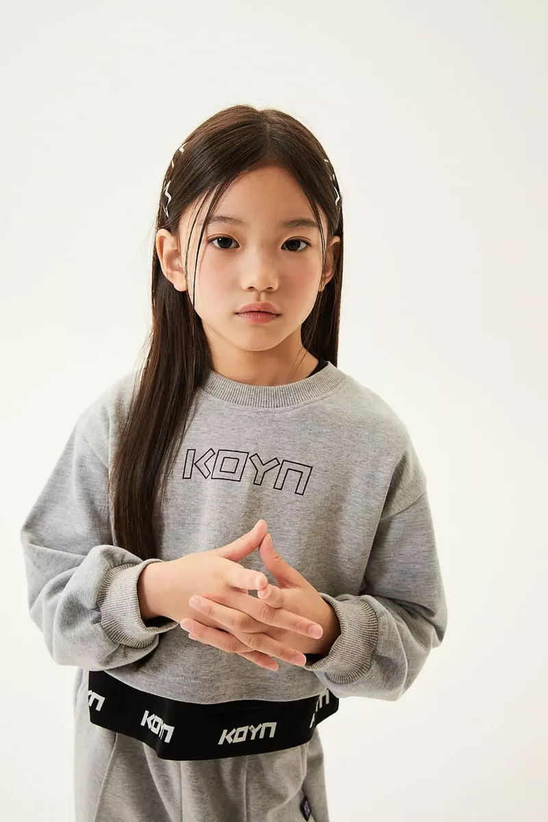 Kokoyarn - Korean Children Fashion - #designkidswear - Logo Crop Sweatshirt - 2