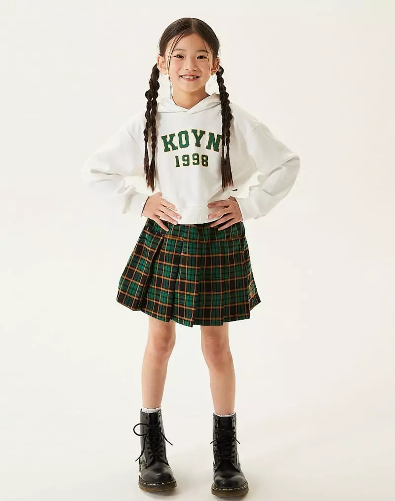 Kokoyarn - Korean Children Fashion - #littlefashionista - 1988 Crop Hoody Tee - 10