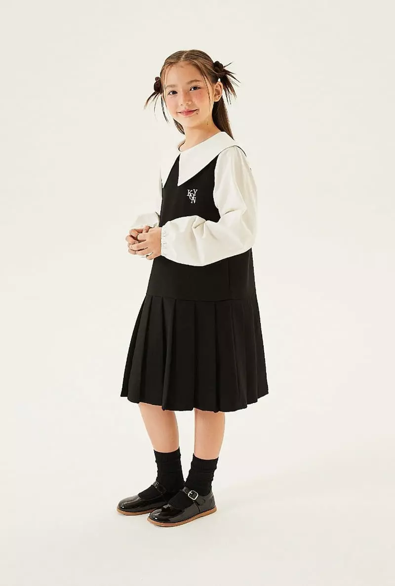 Kokoyarn - Korean Junior Fashion - #childofig - Dear Collar One-piece - 7
