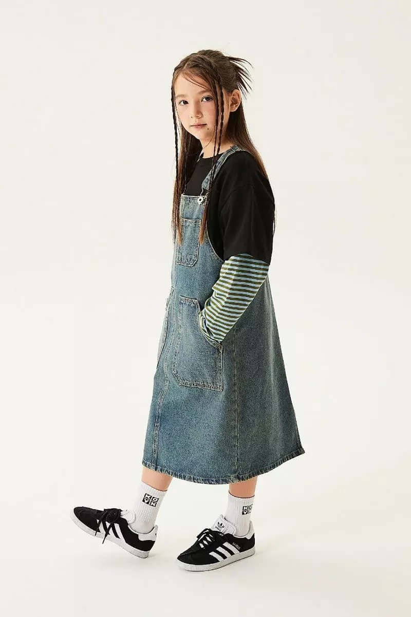 Kokoyarn - Korean Junior Fashion - #childrensboutique - Conner Denin Skirt - 10