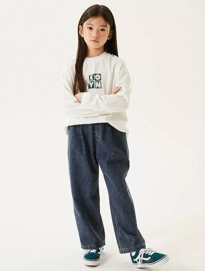 Kokoyarn - Korean Junior Fashion - #childrensboutique - Flow Pintuck Jeans - 4