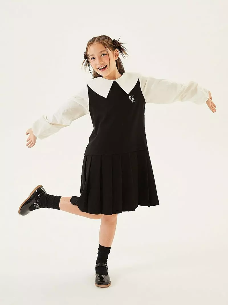 Kokoyarn - Korean Junior Fashion - #littlefashionista - Dear Collar One-piece - 2