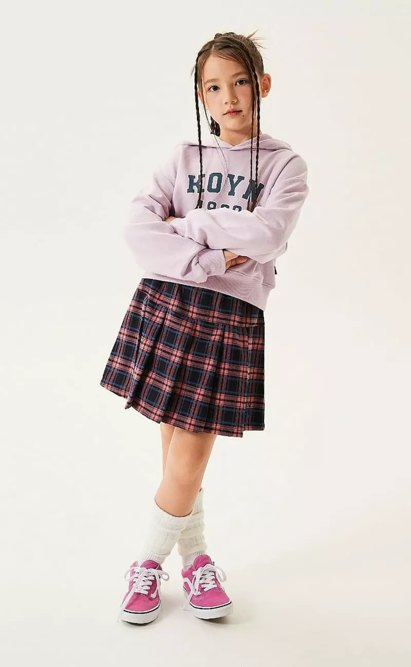 Kokoyarn - Korean Junior Fashion - #minifashionista - Baking Check Skirt - 2