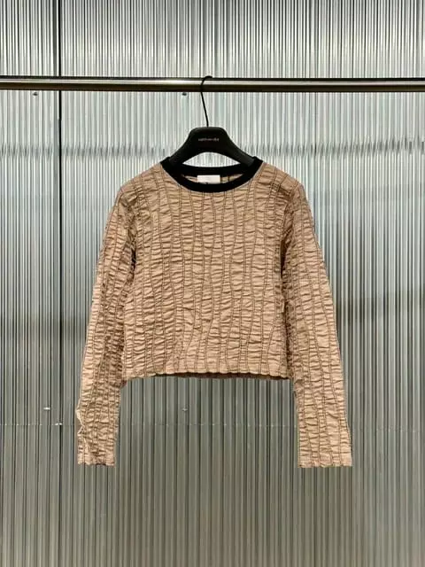L Arc En Ciel - Korean Women Fashion - #womensfashion - Rope Stitch Tee - 2