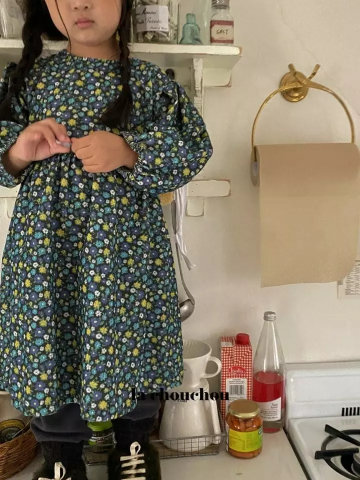 La Chouchou - Korean Children Fashion - #Kfashion4kids - Floral One-piece - 12
