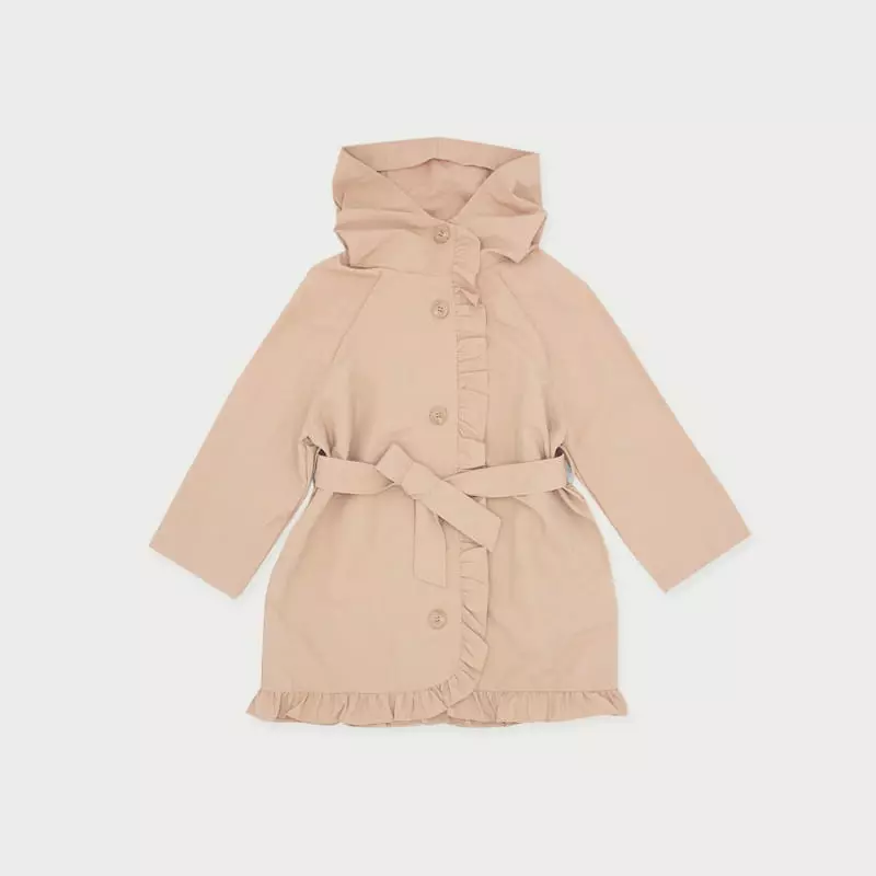 Le Bev - Korean Children Fashion - #fashionkids - Frill Windbreaker Coat - 2