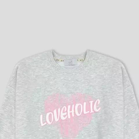 Lea - Korean Women Fashion - #womensfashion - Love Holic Sweatshirt - 3