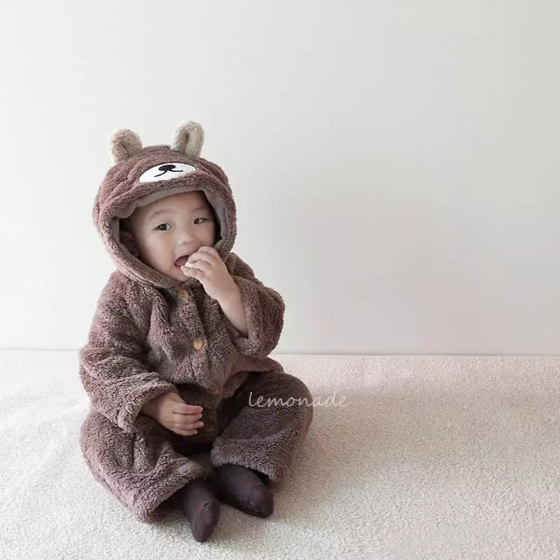 Lemonade - Korean Baby Fashion - #babyootd - Bono Bear Bodysuit - 2