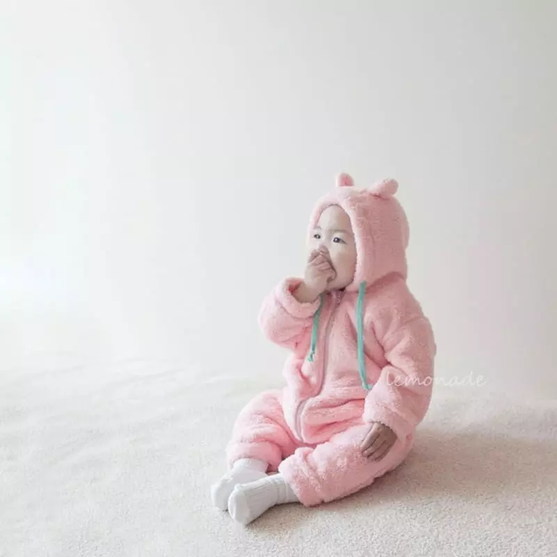 Lemonade - Korean Baby Fashion - #babyootd - Mongry Bear Bodysuit - 4