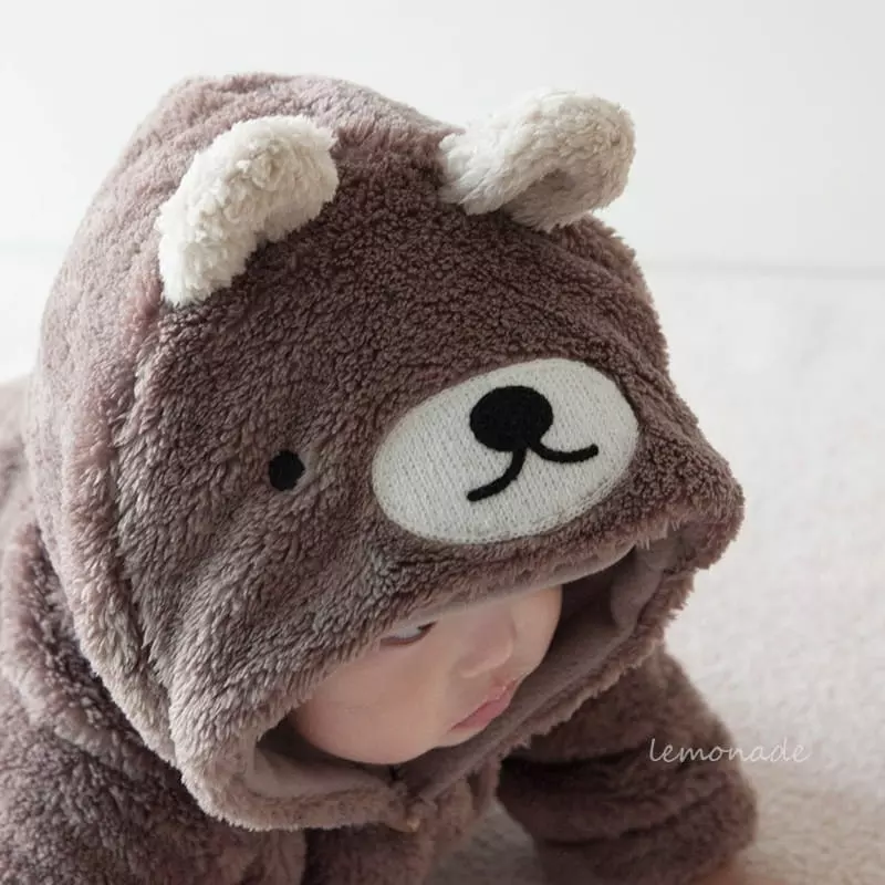 Lemonade - Korean Baby Fashion - #onlinebabyboutique - Bono Bear Bodysuit - 6
