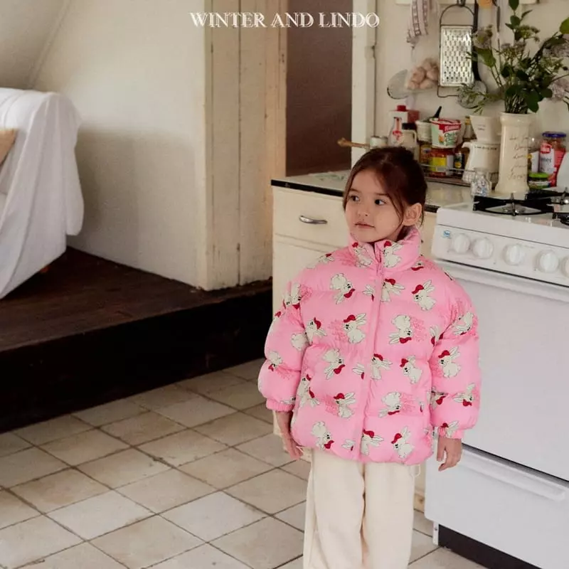 Lindo - Korean Children Fashion - #Kfashion4kids - Rabbit Bear Padding Jacket - 3