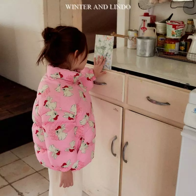 Lindo - Korean Children Fashion - #prettylittlegirls - Rabbit Bear Padding Jacket - 7
