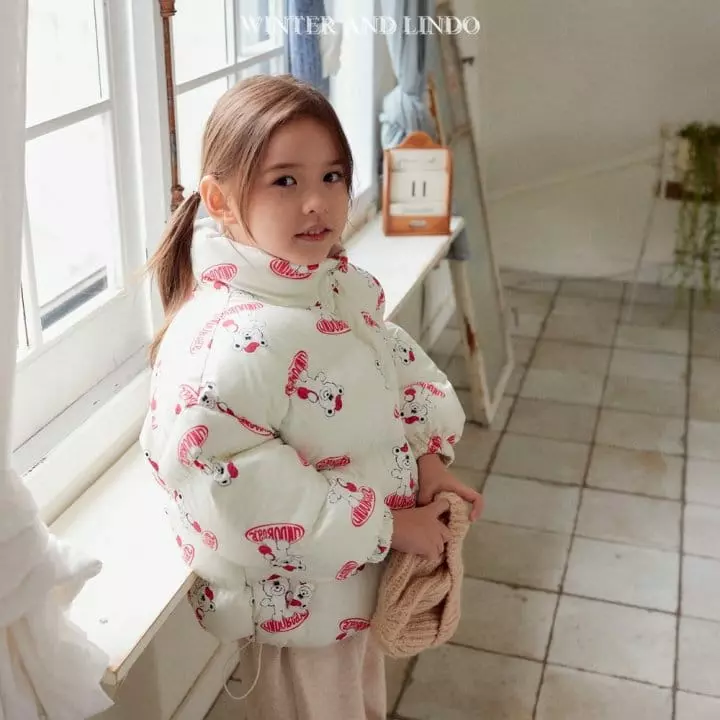 Lindo - Korean Children Fashion - #stylishchildhood - Rabbit Bear Padding Jacket - 10