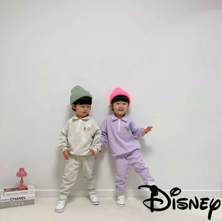 Little Rabbit - Korean Children Fashion - #childofig - Collar Back Top Bottom Set - 12