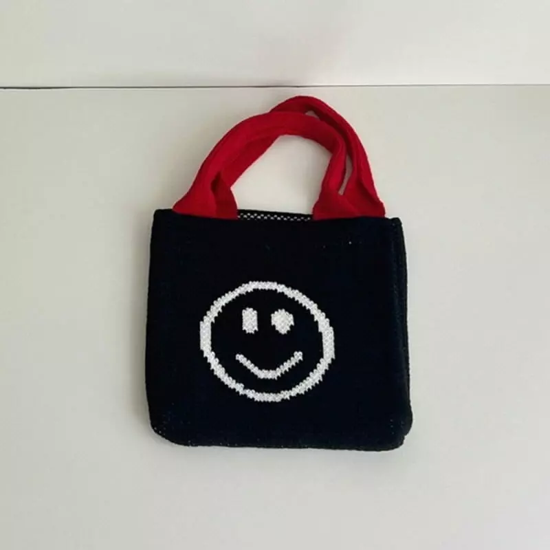 Little Rabbit - Korean Children Fashion - #childrensboutique - Smile Knit Bag - 4